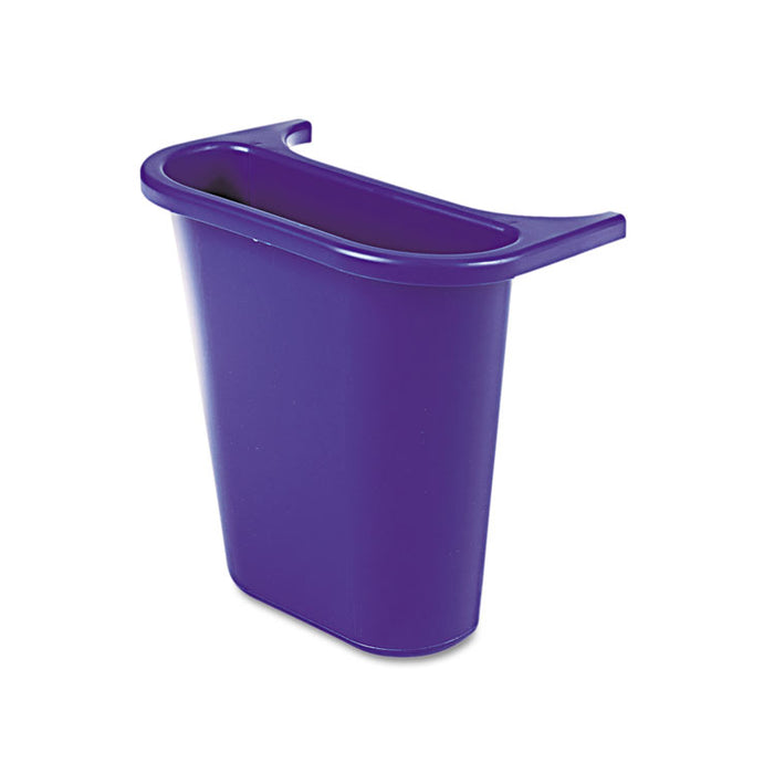Wastebasket Recycling Side Bin, Attaches Inside or Outside, 4.75 qt, Blue