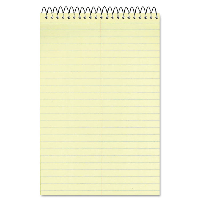 Standard Spiral Steno Pad, Gregg Rule, Brown Cover, 80 Eye-Ease Green 6 x 9 Sheets