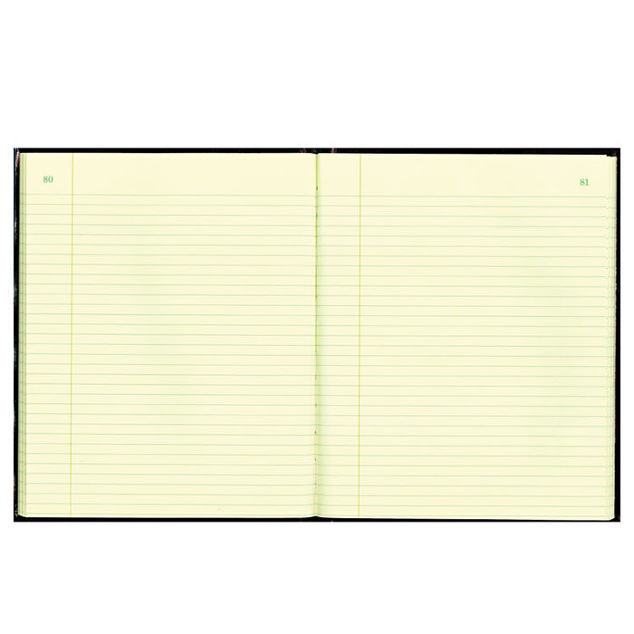 Texthide Eye-Ease Record Book, Black/Burgundy/Gold Cover, 10.38 x 8.38 Sheets, 150 Sheets/Book