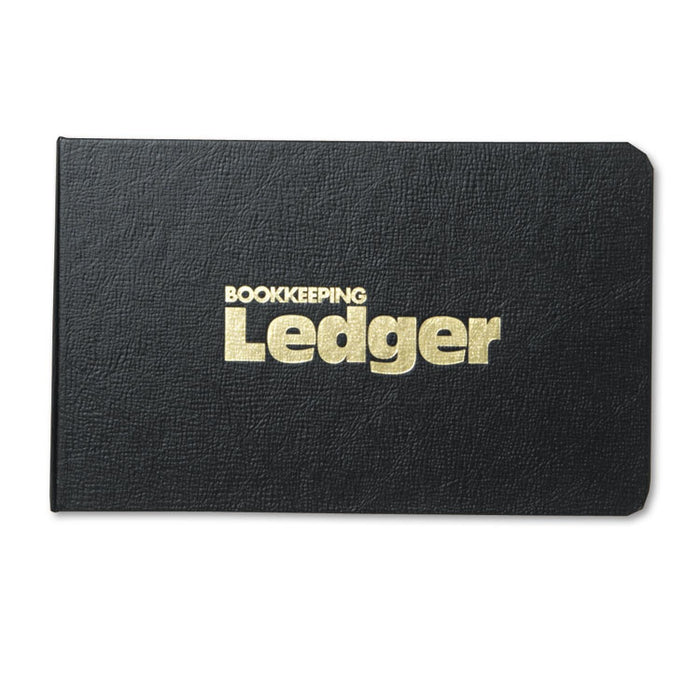 Four-Ring Ledger Binder Kit, 100 Ledger Sheets, 8 1/2 x 5