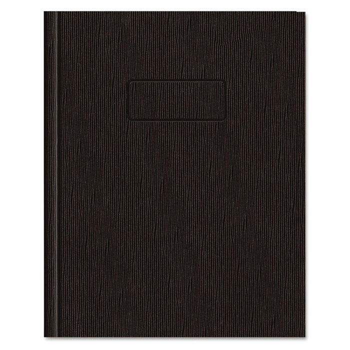 EcoLogix Professional Notebook, Medium/College Rule, Black, 9.25 x 7.25, 75 Sheets