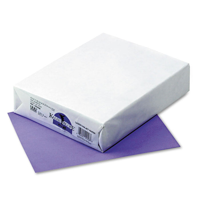 Kaleidoscope Multipurpose Colored Paper, 24lb, 8.5 x 11, Violet, 500/Ream