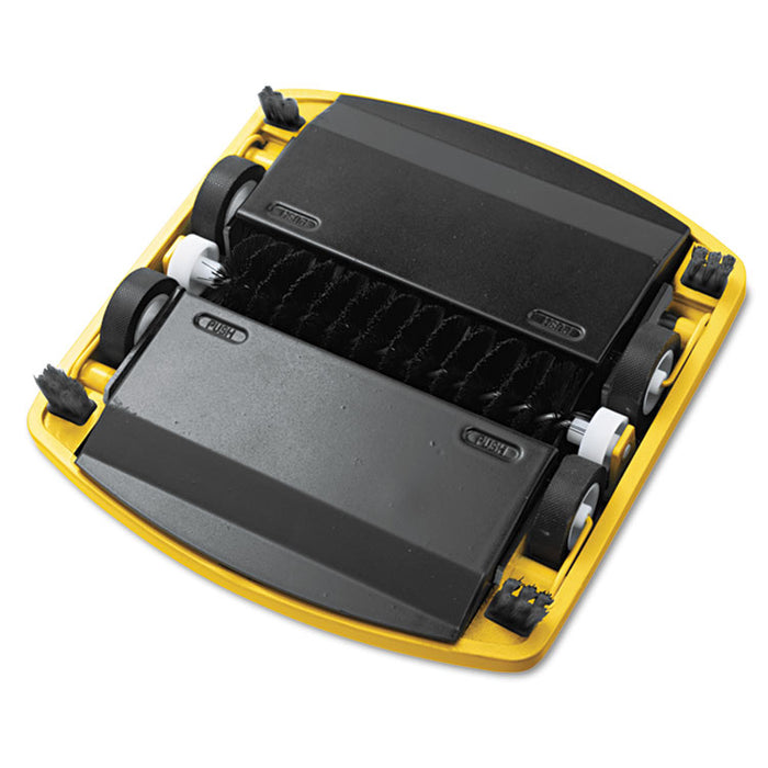 Floor & Carpet Sweeper, Plastic Bristles, 44" Handle, Black/Gray