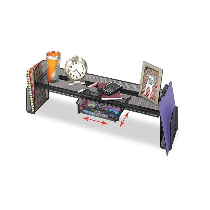 Onyx Steel Mesh Off-Surface Shelf, Pull-Out Drawer, 31 1/2 x 7 1/4 x 10