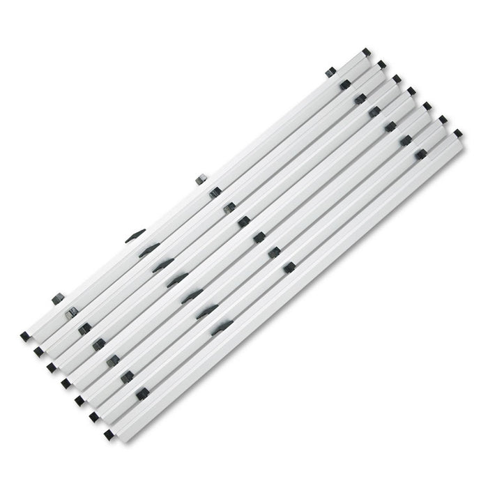 Sheet File Hanging Clamps, 100 Sheets Per Clamp, 43.75w, 6/Carton