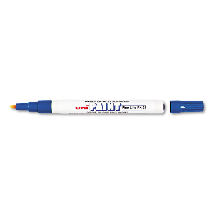 Permanent Marker, Fine Bullet Tip, Blue