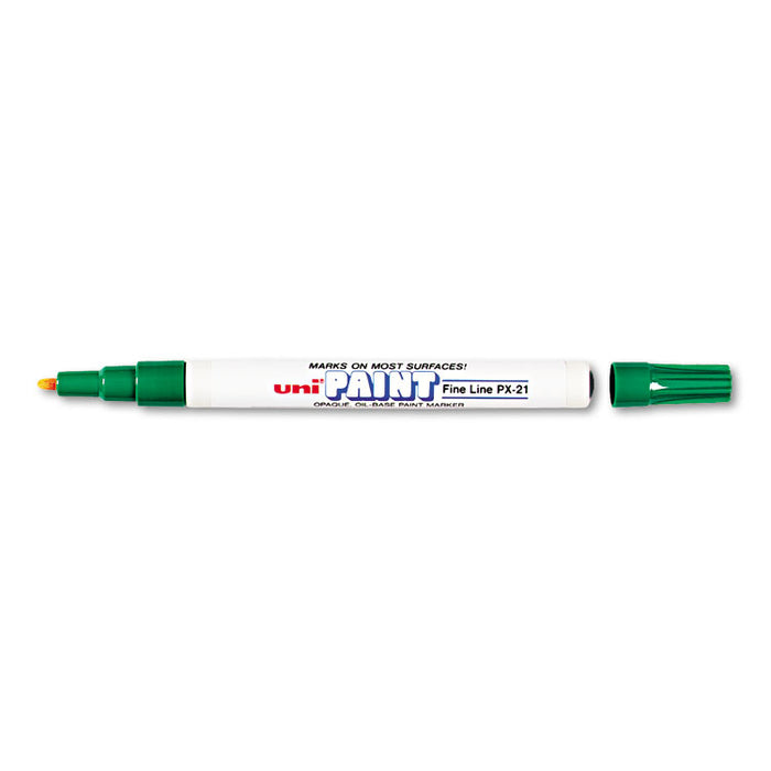 Permanent Marker, Fine Bullet Tip, Green