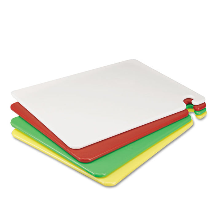 Cut-N-Carry Color Cutting Boards, Plastic, 20 x 15 x 0.5, White