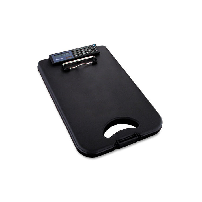 DeskMate II w/Calculator, 1/2" Clip Cap, 8 1/2 x 12 Sheets, Black