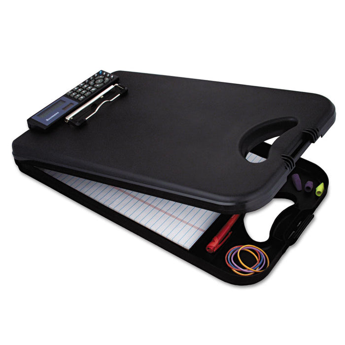 DeskMate II w/Calculator, 1/2" Clip Cap, 8 1/2 x 12 Sheets, Black
