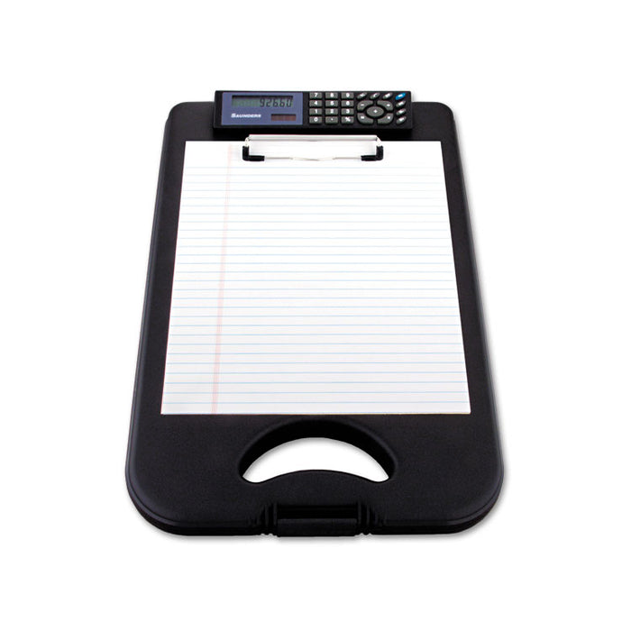 DeskMate II w/Calculator, 1/2" Clip Cap, 8 1/2 x 12 Sheets, Black