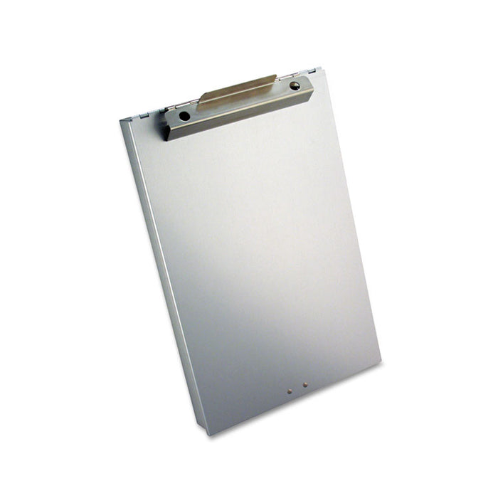 Redi-Rite Aluminum Storage Clipboard, 1" Clip Cap, Holds 8.5 x 12 Sheets, Silver