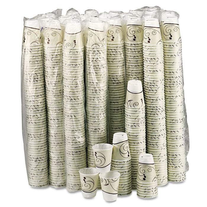 Symphony Design Trophy Foam Hot/Cold Drink Cups, 10 oz, 60/Pack, 25 Packs/Carton