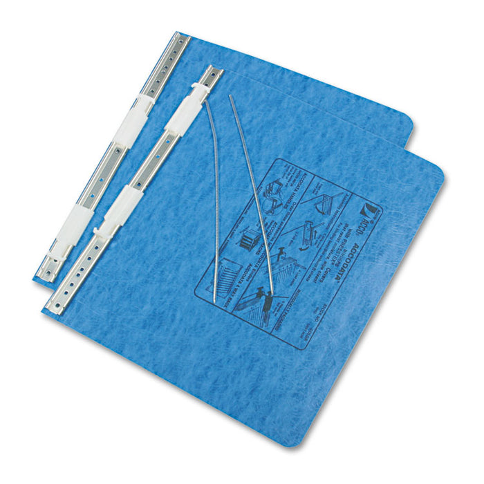 PRESSTEX Covers with Storage Hooks, 2 Posts, 6" Capacity, 11.75 x 8.5, Light Blue