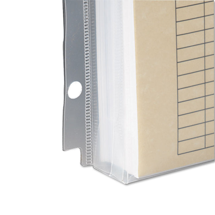 Poly Ring Binder Pockets, 9 x 11-1/2, Clear, 3/Pack