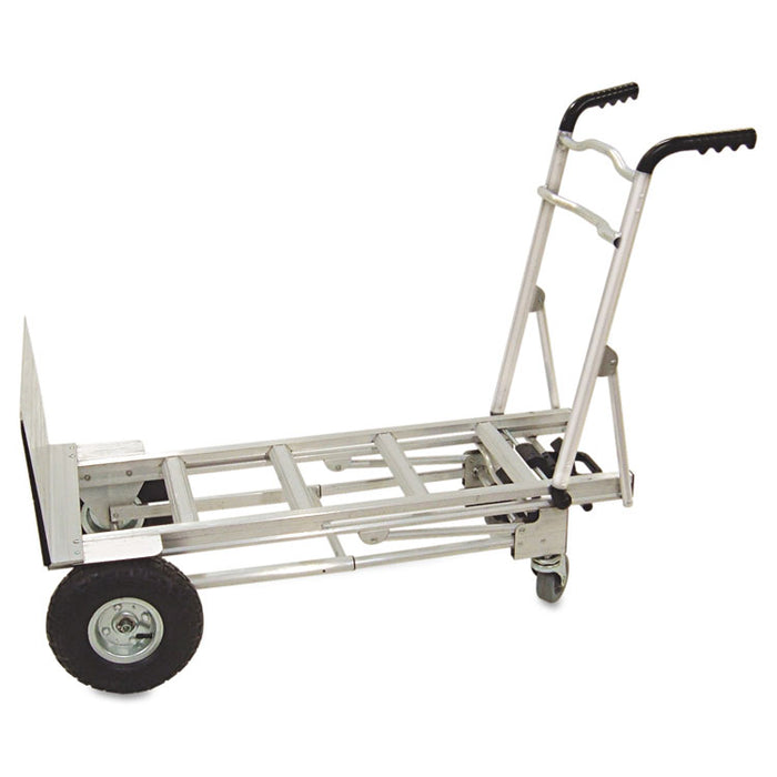 3-in-1 Convertible Hand Truck, 800-1000lb Cap., 21.06 x 21.85 x 48.03, Aluminum
