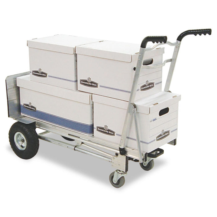 3-in-1 Convertible Hand Truck, 800-1000lb Cap., 21.06 x 21.85 x 48.03, Aluminum