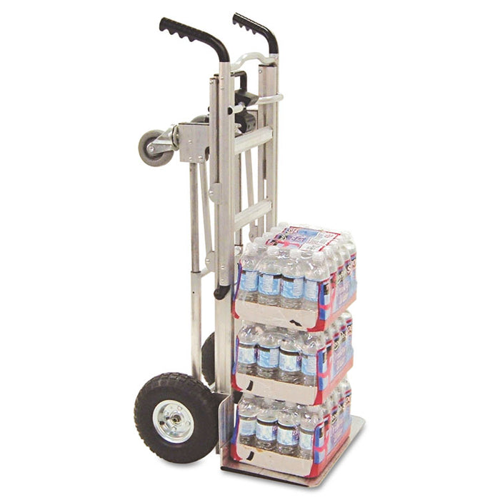 3-in-1 Convertible Hand Truck, 800-1000lb Cap., 21.06 x 21.85 x 48.03, Aluminum