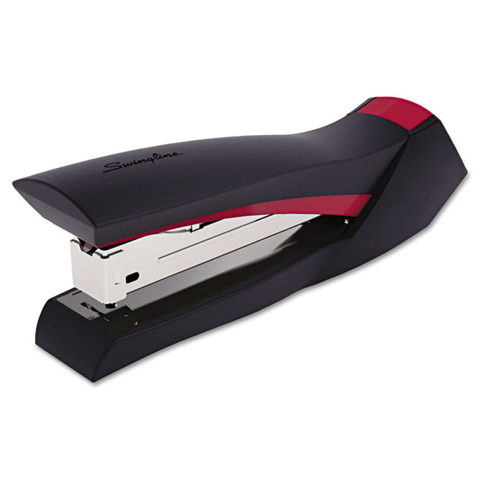 SmoothGrip Stapler, 20-Sheet Capacity, Black/Red