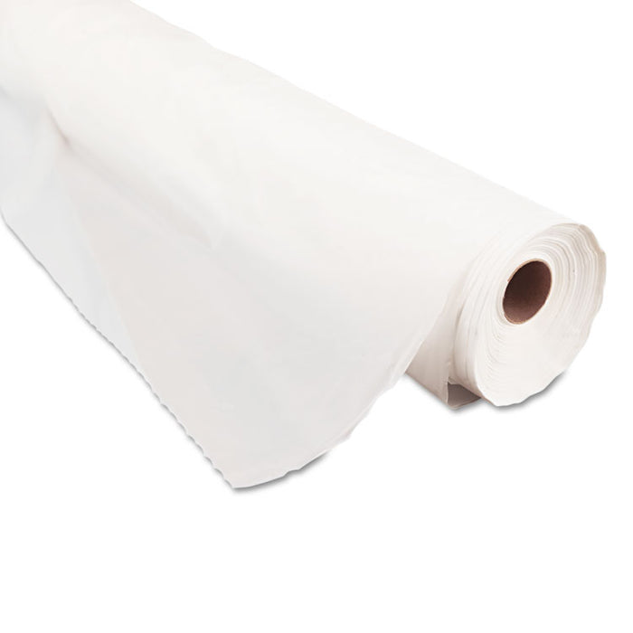 Bio-Degradable Plastic Table Cover, 40" x 300ft, White