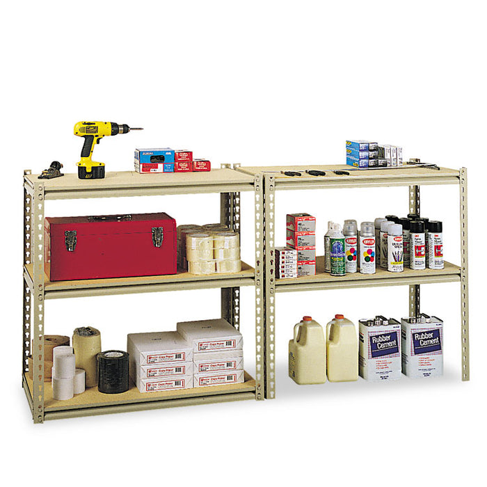 Stur-D-Stor Shelving, Five-Shelf, 36w x 18d x 72h, Sand
