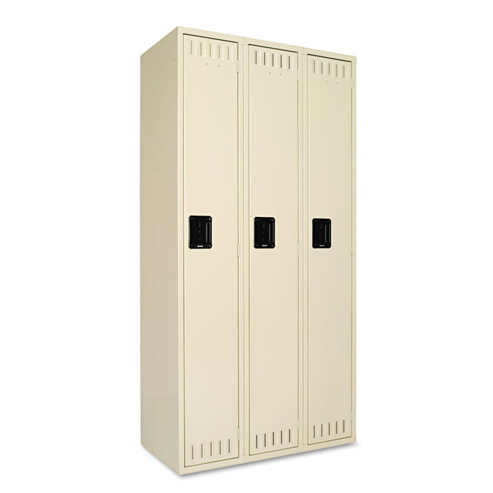 Single Tier Locker, Three Units36w x 18d x 72h, Sand