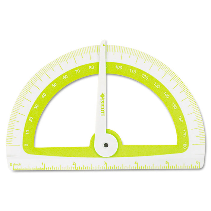 Soft Touch School Protractor With Microban Protection, Assorted Colors