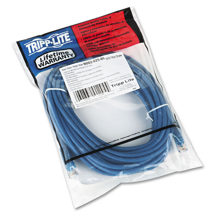 Cat5e 350MHz Molded Patch Cable, RJ45 (M/M), 25 ft., Blue