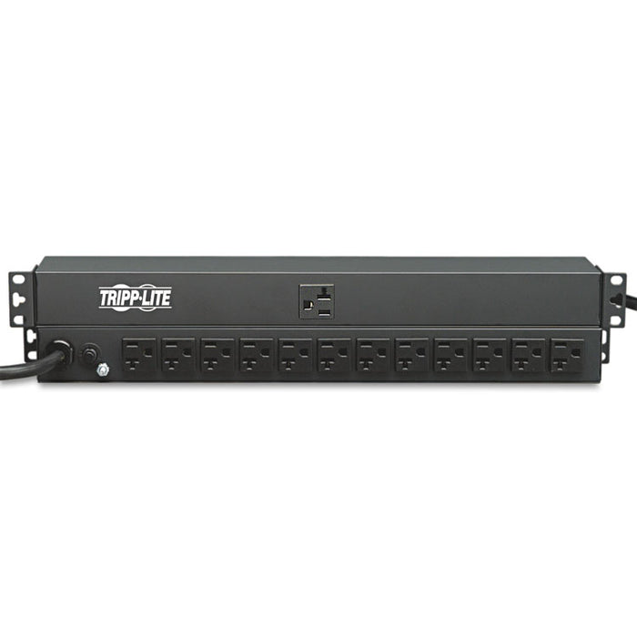Single-Phase Basic PDU, 13 Outlets, 15 ft Cord, Black