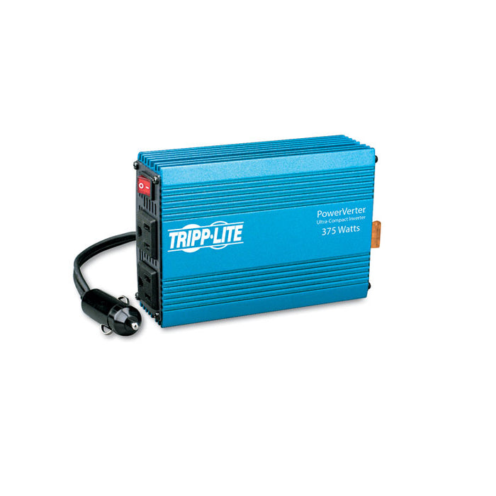 PowerVerter Ultra-Compact Car Inverter, 375W, 12V Input/120V Output, 2 Outlets