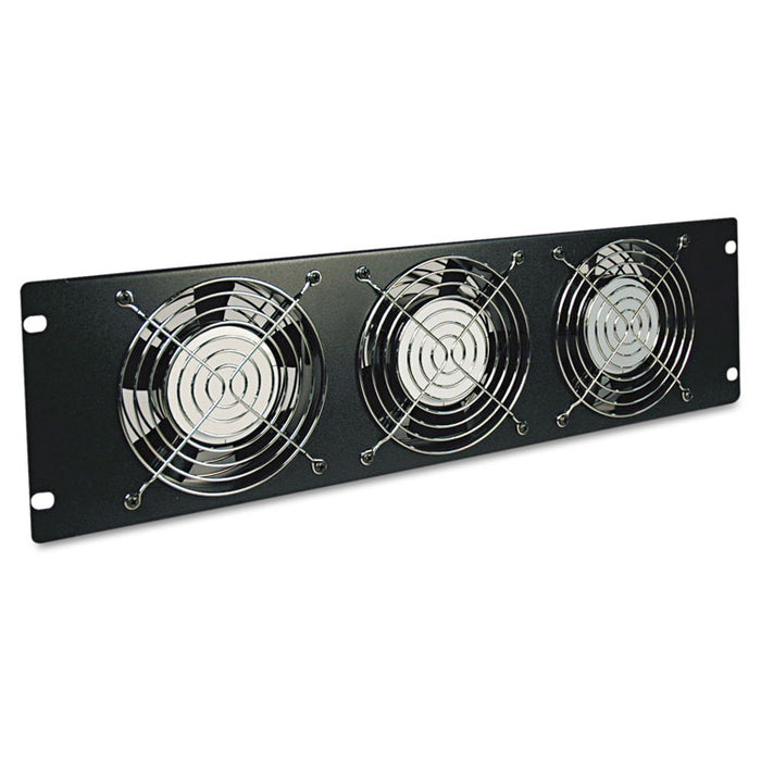 SmartRack Fan Panel, 3U, Three 120 V High-Performance Fans, 210 CFM, 5-15P Plug