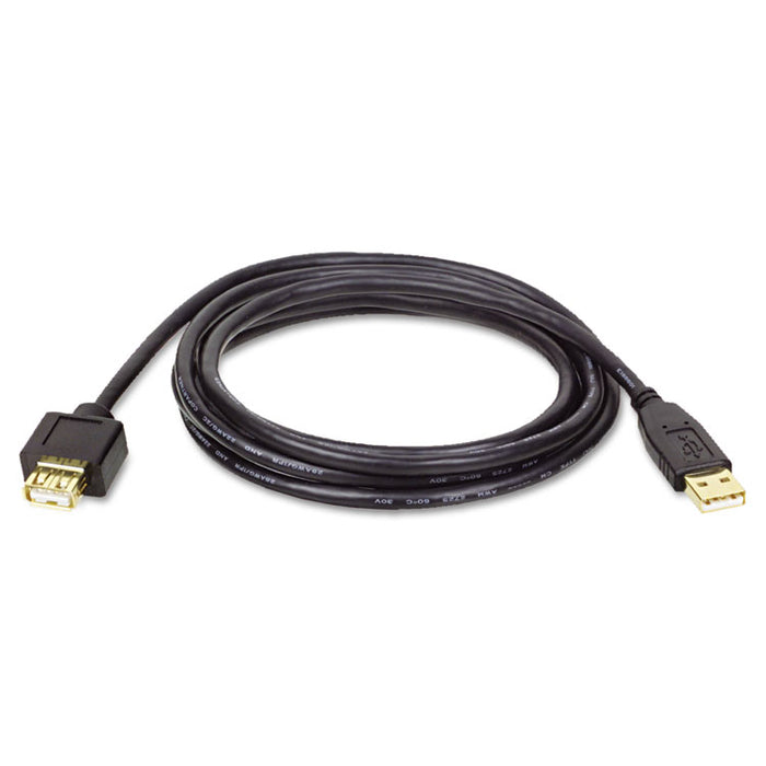 USB 2.0 A Extension Cable (M/F), 10 ft., Black