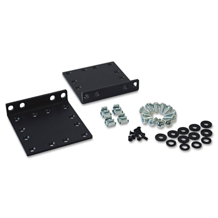 Heavy-Duty 2-Post Front Mounting Ear Kit, Supports 2U Cabinets, 65 lbs Capacity