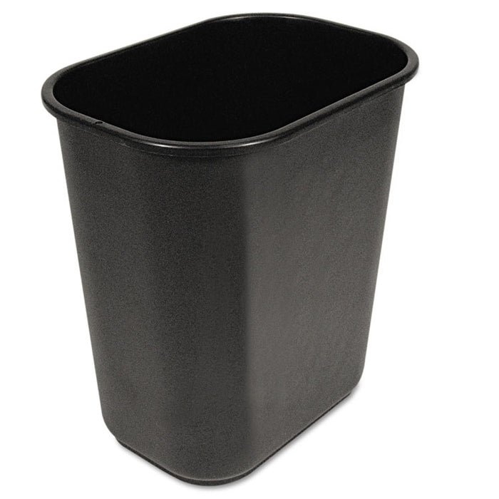 Soft-Sided Wastebasket, 28 qt, Black