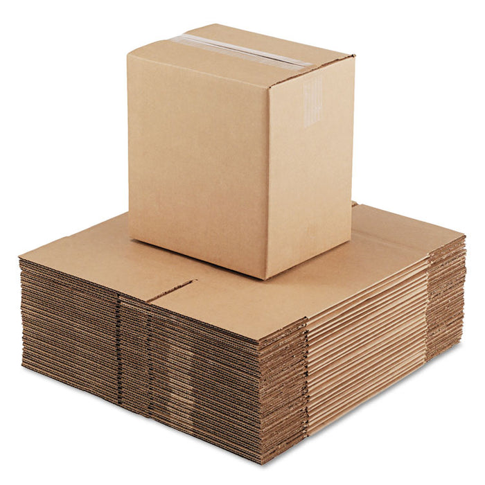 Fixed-Depth Shipping Boxes, Regular Slotted Container (RSC), 11.25" x 8.75" x 12", Brown Kraft, 25/Bundle