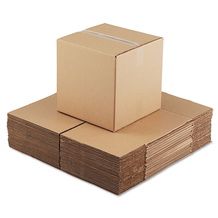 Cubed Fixed-Depth Shipping Boxes, Regular Slotted Container (RSC), 14" x 14" x 14", Brown Kraft, 25/Bundle