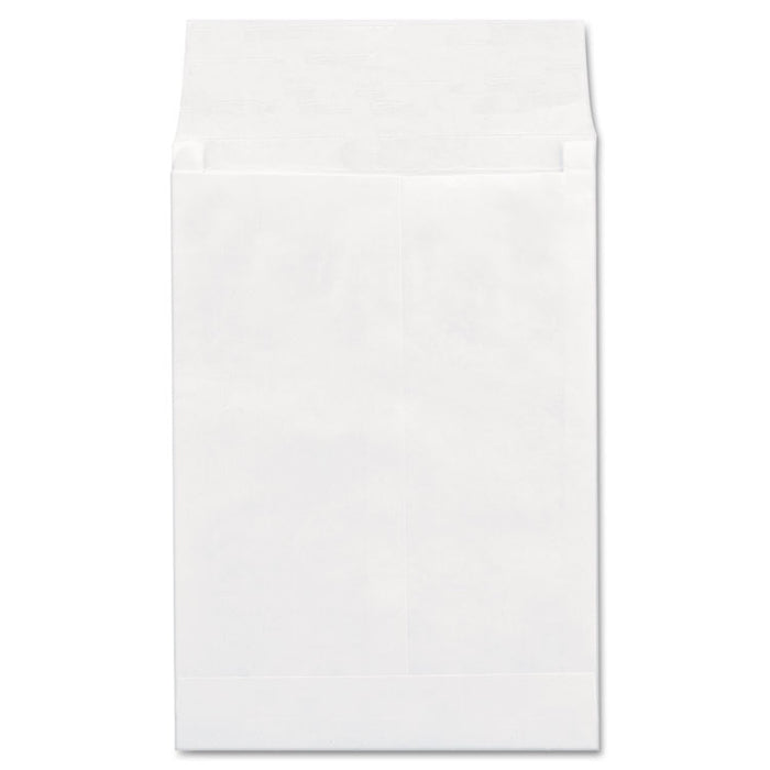 Deluxe Tyvek Expansion Envelopes, #13 1/2, Square Flap, Self-Adhesive Closure, 10 x 13, White, 100/Box