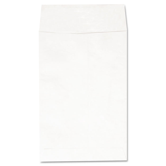 Deluxe Tyvek Envelopes, #1, Square Flap, Self-Adhesive Closure, 6 x 9, White, 100/Box