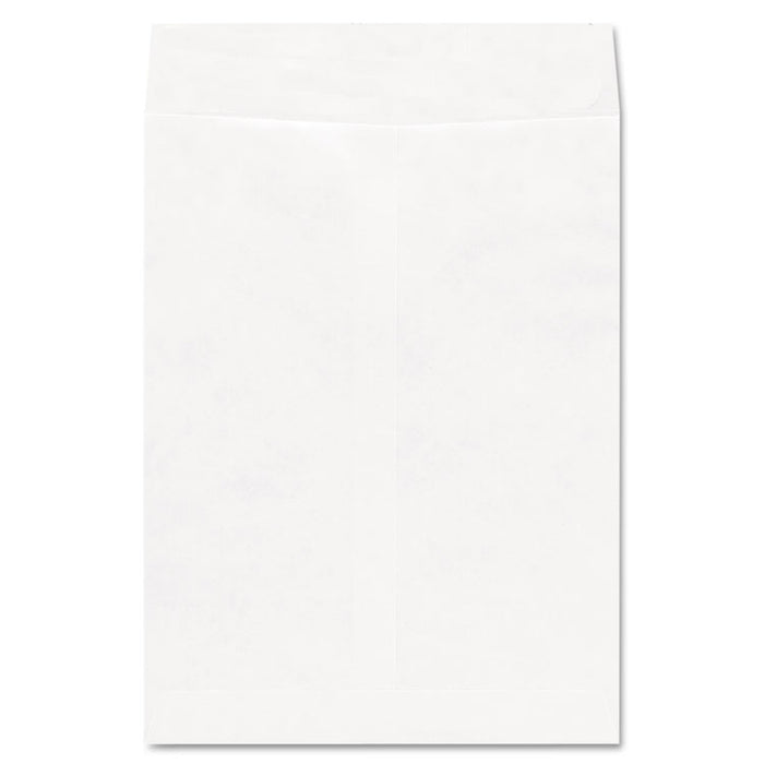 Deluxe Tyvek Envelopes, #10 1/2, Square Flap, Self-Adhesive Closure, 9 x 12, White, 100/Box