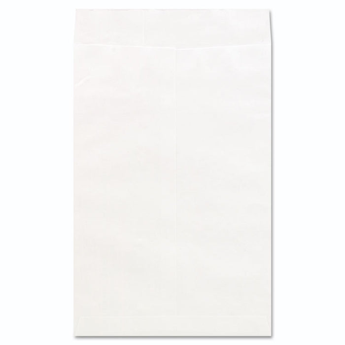 Deluxe Tyvek Envelopes, #15, Squa Flap, Self-Adhesive Closure, 10 x 15, White, 100/Box