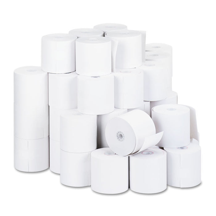 Impact and Inkjet Print Bond Paper Rolls, 0.5" Core, 2.75" x 190 ft, White, 50/Carton