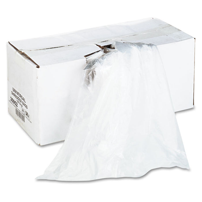 High-Density Shredder Bags, 56 gal Capacity, 100/Box