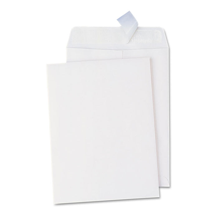 Peel Seal Strip Catalog Envelope, #10 1/2, Square Flap, Self-Adhesive Closure, 9 x 12, White, 100/Box