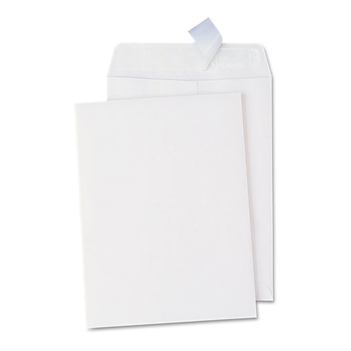 Peel Seal Strip Catalog Envelope, #13 1/2, Squar Flap, Self-Adhesive Closure, 10 x 13, White, 100/Box