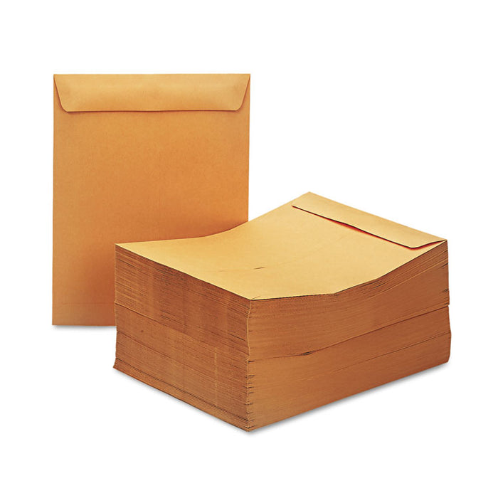 Catalog Envelope, #13 1/2, Square Flap, Gummed Closure, 10 x 13, Brown Kraft, 250/Box