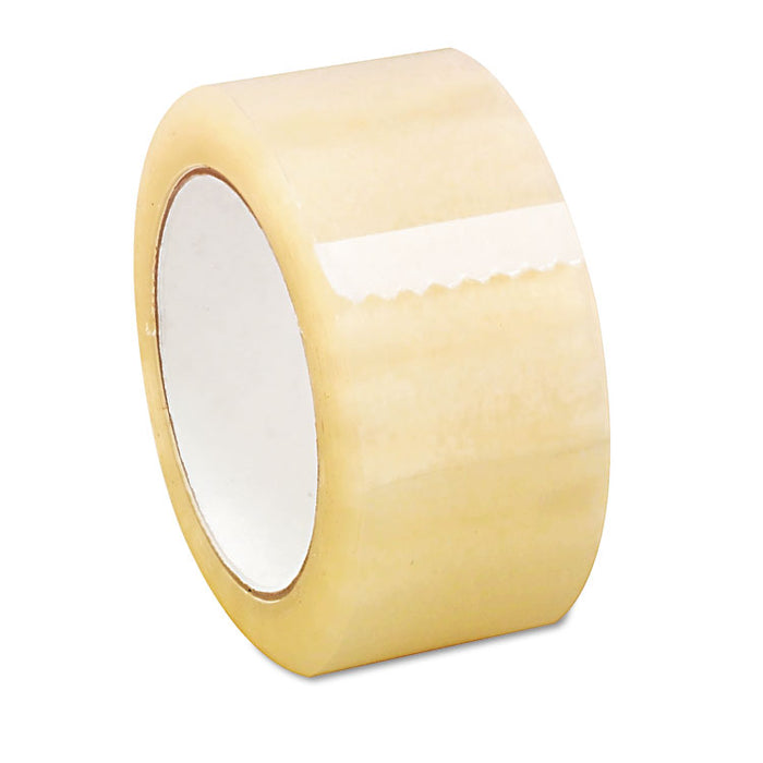 Deluxe General-Purpose Acrylic Box Sealing Tape, 1.7 mil, 3" Core, 1.88" x 110 yds, Clear, 6/Pack