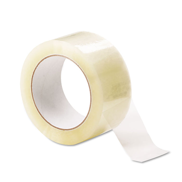 Deluxe General-Purpose Acrylic Box Sealing Tape, 3" Core, 1.88" x 110 yds, Clear, 12/Pack