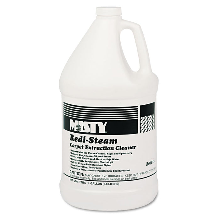 Redi-Steam Carpet Cleaner, Pleasant Scent, 1gal Bottle, 4/Carton