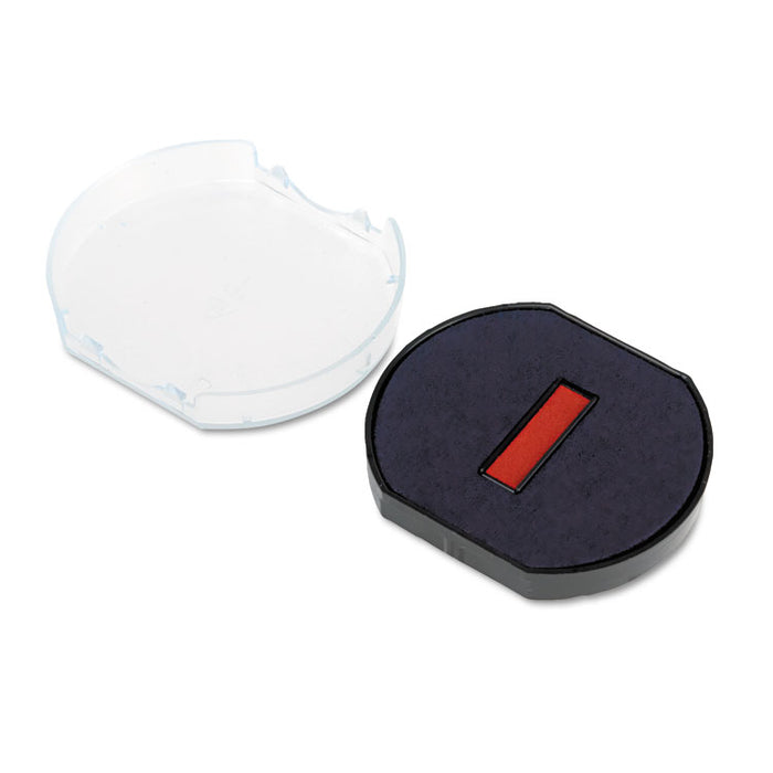 Trodat T46140 Dater Replacement Pad, 1 5/8, Blue/Red