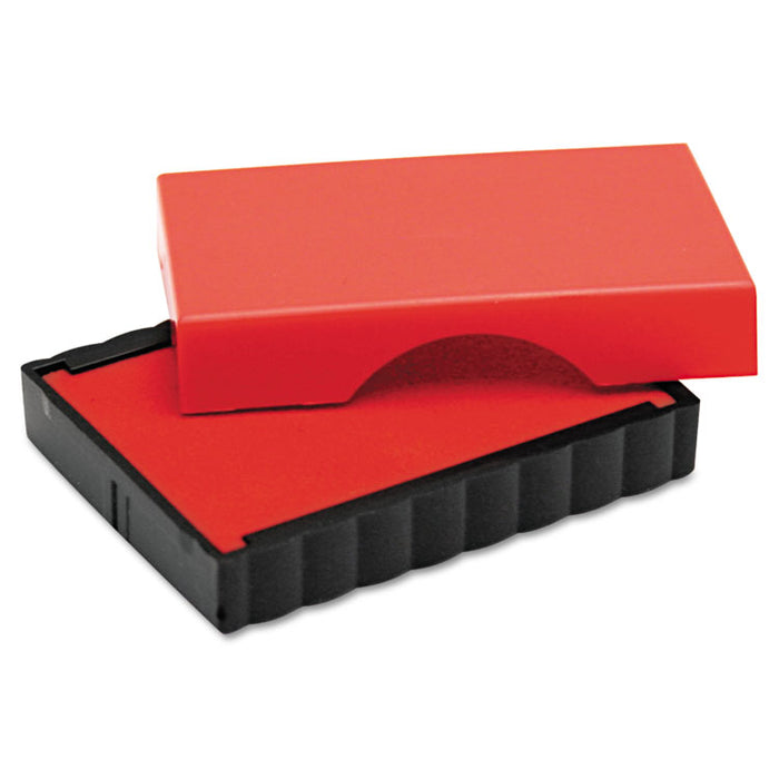 Trodat T4911 Message Replacement Pad, 9/16 x 1 1/2, Red
